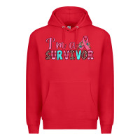 Red i'm a survivor Premium Hoodie - JahusDesignShop