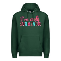 Sports Green i'm a survivor Premium Hoodie - JahusDesignShop