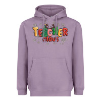 Lavender teacher claus Heavyweight Hoodie - MaliasSmallBusiness