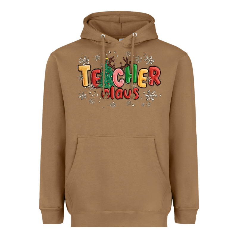Teacher Claus Heavyweight Hoodie by MaliasSmallBusiness | Teevron