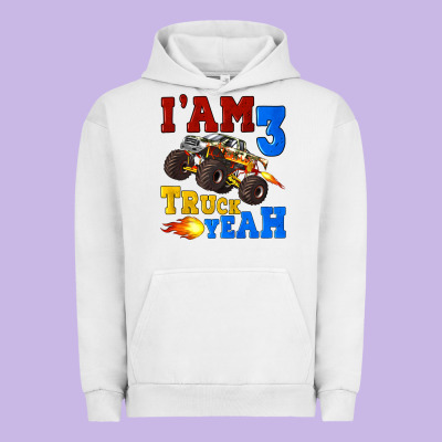 I'am Three Truck Yeah Urban Hoodie Designed By Artiststas