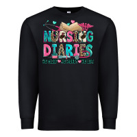 Black nursing diaries no sleep no money no life Premium Sweatshirt - Zillion Design Studio