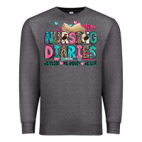 Charcoal Heather nursing diaries no sleep no money no life Premium Sweatshirt - Zillion Design Studio