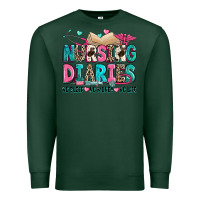 Sports Green nursing diaries no sleep no money no life Premium Sweatshirt - Zillion Design Studio