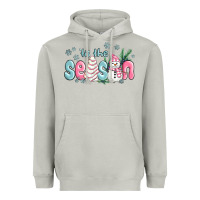 Moon Dust tis the season snowman and christmas cake Heavyweight Hoodie - MaliasSmallBusiness