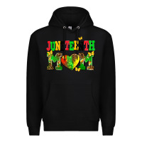 Black juneteenth mom Premium Hoodie - AdoDesignShop