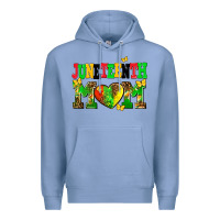 Colony Blue juneteenth mom Premium Hoodie - AdoDesignShop