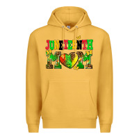 Mustard juneteenth mom Premium Hoodie - AdoDesignShop
