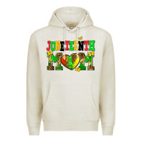 Oatmeal Heather juneteenth mom Premium Hoodie - AdoDesignShop