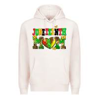 Pale Pink juneteenth mom Premium Hoodie - AdoDesignShop