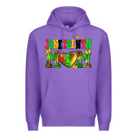 Purple juneteenth mom Premium Hoodie - AdoDesignShop