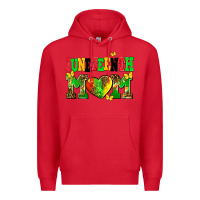 Red juneteenth mom Premium Hoodie - AdoDesignShop