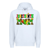 White juneteenth mom Premium Hoodie - AdoDesignShop