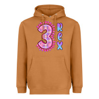 Meerkat 3 rex pink dinosaur Heavyweight Hoodie - MaliasSmallBusiness