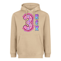 Mushroom 3 rex pink dinosaur Heavyweight Hoodie - MaliasSmallBusiness