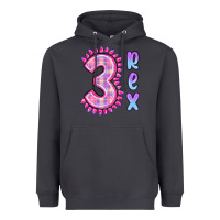 Smoke 3 rex pink dinosaur Heavyweight Hoodie - MaliasSmallBusiness