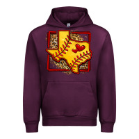 Mauve Wine leopard softball texas map Urban Hoodie - Jasminsmagicworld