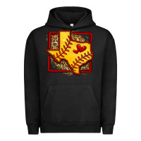 Pigment Black leopard softball texas map Urban Hoodie - Jasminsmagicworld