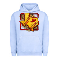 Pigment Grape Ice leopard softball texas map Urban Hoodie - Jasminsmagicworld