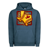 Pigment Midnight Navy leopard softball texas map Urban Hoodie - Jasminsmagicworld