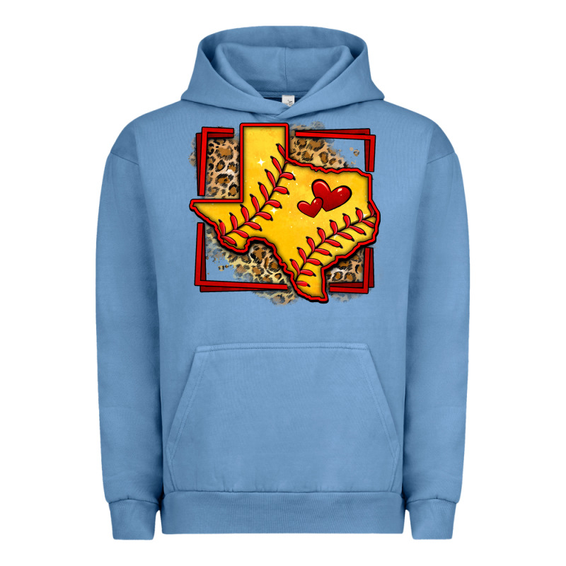 Leopard Softball Texas Map Urban Hoodie by Jasminsmagicworld | Teevron
