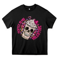 Black Coffee is my Valentine Heavy Core Tee - CowhideDigitalArt