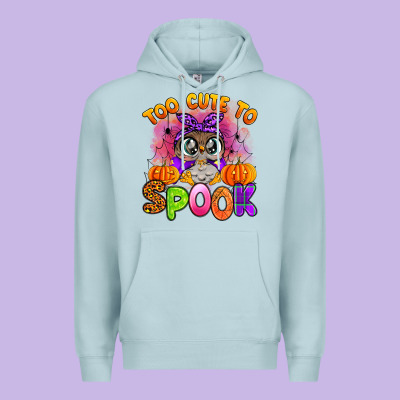 Too Cute To Spook With Owl Premium Hoodie Designed By Artiststas