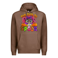 Chestnut too cute to spook with owl Premium Hoodie - Artiststas