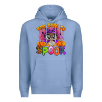 Colony Blue too cute to spook with owl Premium Hoodie - Artiststas