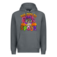 Rock too cute to spook with owl Premium Hoodie - Artiststas