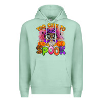 Seafoam too cute to spook with owl Premium Hoodie - Artiststas