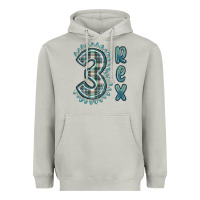 Moon Dust 3 rex green dinosaur Heavyweight Hoodie - MaliasSmallBusiness