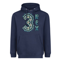 Navy 3 rex green dinosaur Heavyweight Hoodie - MaliasSmallBusiness