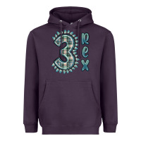 Plum 3 rex green dinosaur Heavyweight Hoodie - MaliasSmallBusiness