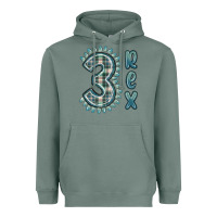 Sage 3 rex green dinosaur Heavyweight Hoodie - MaliasSmallBusiness