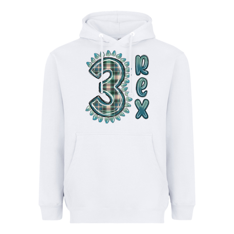 3 Rex Green Dinosaur Heavyweight Hoodie by MaliasSmallBusiness | Teevron