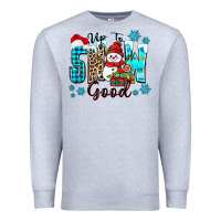 Heather Grey up to snow good Premium Sweatshirt - Zillion Design Studio