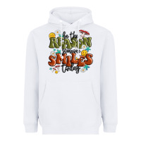 White be the reason someone smiles today Heavyweight Hoodie - MaliasSmallBusiness