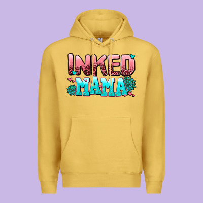 Inked Mama Premium Hoodie Designed By Adodesignshop
