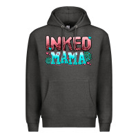 Charcoal Heather inked mama Premium Hoodie - AdoDesignShop