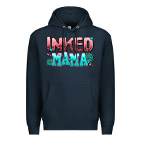 Navy inked mama Premium Hoodie - AdoDesignShop