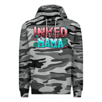 Slate Camo inked mama Premium Hoodie - AdoDesignShop