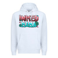 White inked mama Premium Hoodie - AdoDesignShop