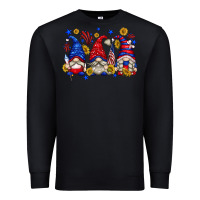 Black American gnomes with sunflowers Premium Sweatshirt - texasbilliewilder