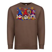 Chestnut American gnomes with sunflowers Premium Sweatshirt - texasbilliewilder
