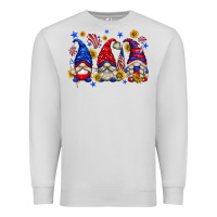 Dove Grey American gnomes with sunflowers Premium Sweatshirt - texasbilliewilder