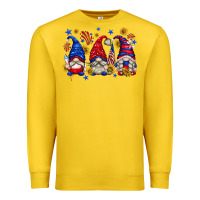 Lemon American gnomes with sunflowers Premium Sweatshirt - texasbilliewilder