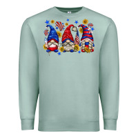Seafoam American gnomes with sunflowers Premium Sweatshirt - texasbilliewilder