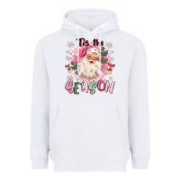 Pink Santa 'tis The Season Heavyweight Hoodie | Teevron