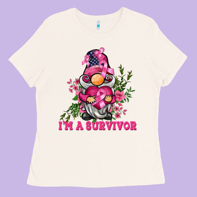 I'm A Survivor Gnome Ladies Tee Designed By Barkaloodesign